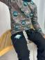 Preview: Baumwolljersey kleine Monster Petrol auf Schlamm Mrs.Mint Design by Swafing